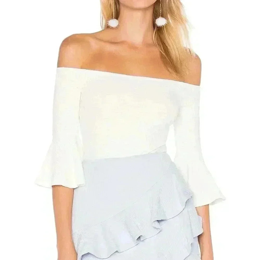 NWT NBD Seduire Bodysuit Ivory Size XS